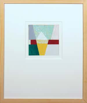 Henri Plaat - Gouache, Zonder titel - Ingelijst verkocht voor € 50!