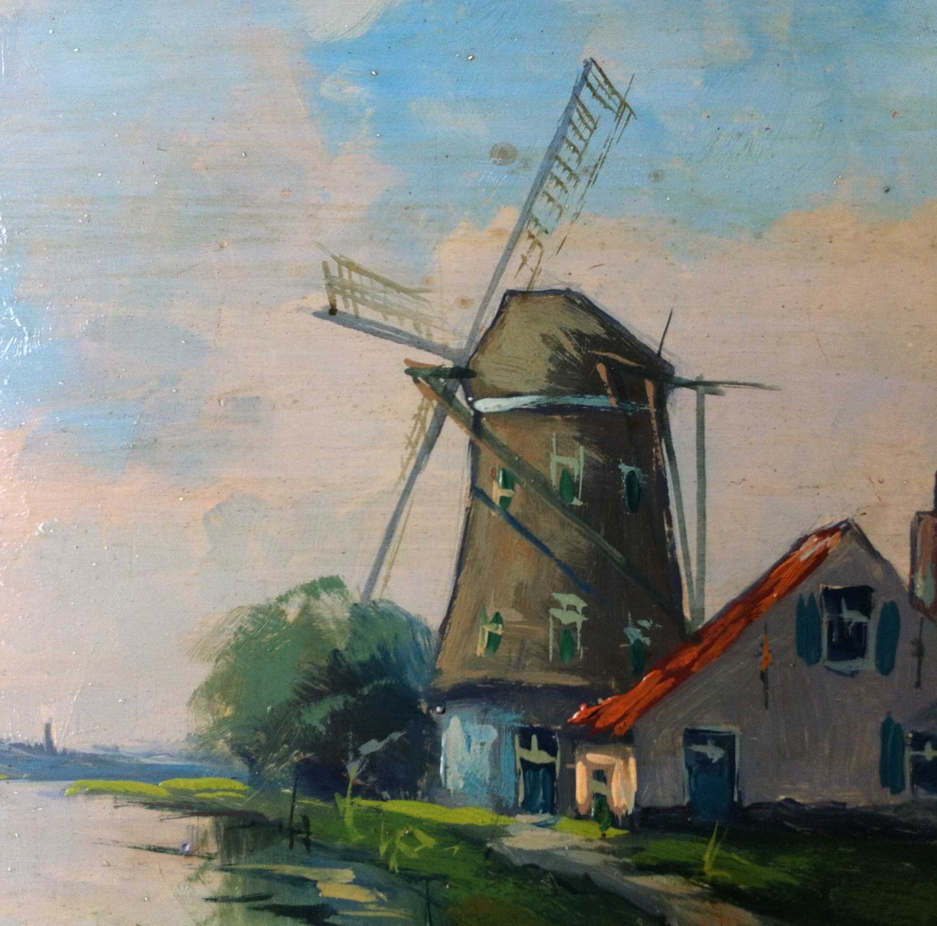 Gerardus Marcellus Rosinga - Waterlandschap met molen kopen? Bied vanaf 35!