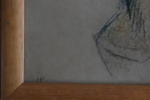 Willy Sluiter - litho - Jonge vrouw met blauw hoedje en gele bloem kopen? Bied vanaf 75!