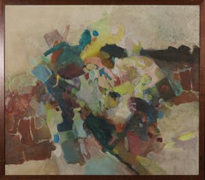 Gerrit Offringa - Acryl op doek, Abstracte compositie - Ingelijst kopen? Bied vanaf 1!