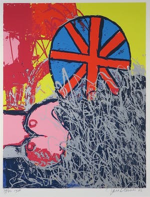 Jan Cremer - Zeefdruk, Christine Keeler in the Bush 1963 - Ingelijst kopen? Bied vanaf 200!