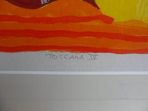 Ronald Boonacker - Zeefdruk, Toscana IV | Ingelijst kopen? Bied vanaf 65!