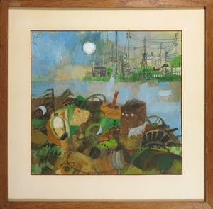 Arthur Feudel - e.a. - Lot van zes werken met verschillende technieken - Ingelijst kopen? Bied vanaf 1!