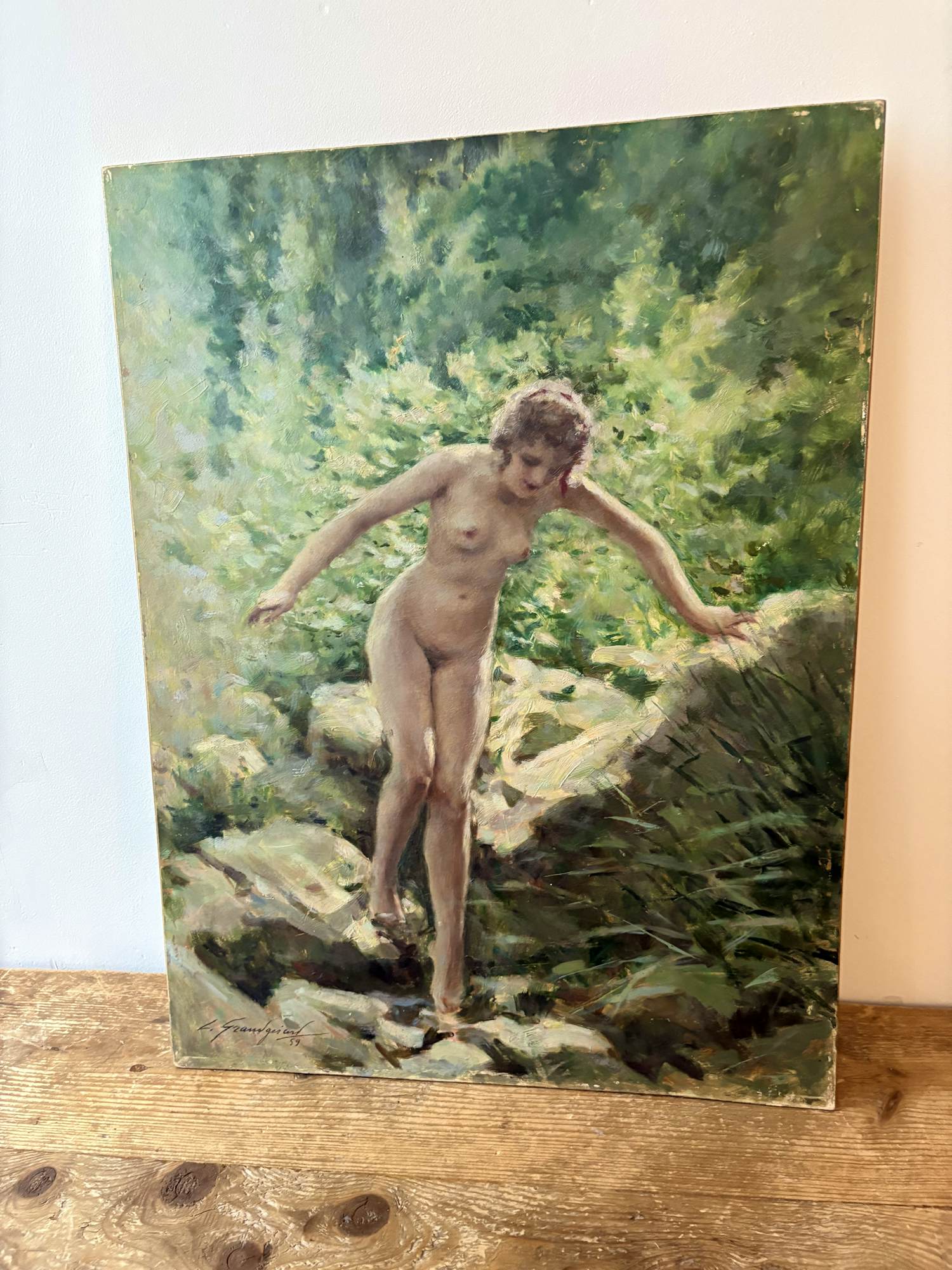 Lucien Henry GrandGerard - Vrouw bij water kopen? Bied vanaf 500!