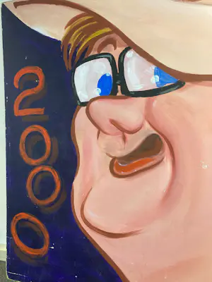Raymond Koot - TYPEX : Acrylverf op board , Hansje Joustra (o.a. Oog & Blik) - 2000 kopen? Bied vanaf 250!