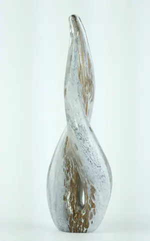 Niet of onleesbaar gesigneerd - Abstract glazen sculptuur kopen? Bied vanaf 1!