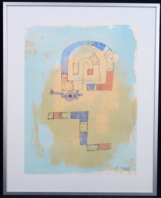 Gerrit E.H. Veenhuizen - Litho, Zonder titel - Ingelijst kopen? Bied vanaf 1!
