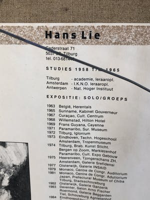 Hans Lie - Abstract kopen? Bied vanaf 250!