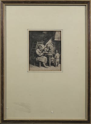 Niet of onleesbaar gesigneerd - Lot van vier diverse werken kopen? Bied vanaf 1!