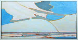 Paul Overhaus - Acryl op doek, Eindig oneindig - Ingelijst (Groot) verkocht voor € 1!