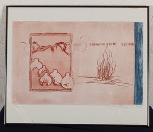 Jan Montyn - Het vuur en water III - 14/20 - 1992 - kleurenets op papier kopen? Bied vanaf 20!