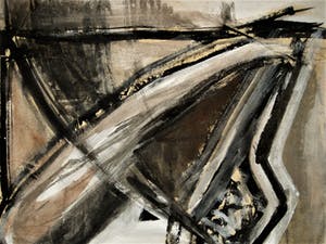 Marion van Harreveld - Galerie Bloemendaal - 1989 - Gemengde Techniek "Opening" gesigneerd kopen? Bied vanaf 10!