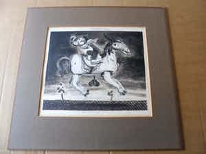 Herman Berserik - Ets : Speelgoed Ruiter uit 1976 verkocht voor € 60!