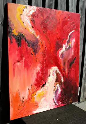 Lucienne van Eeden - olieverf op doek: onderweg kopen? Bied vanaf 375!