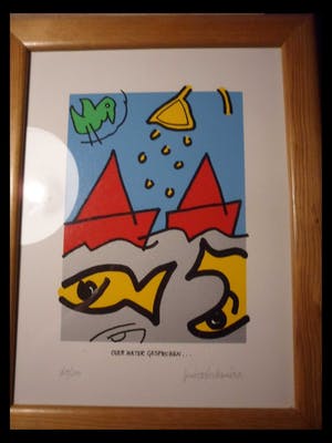 Peter Louman - Zeefdruk, Over water gesproken... kopen? Bied vanaf 25!