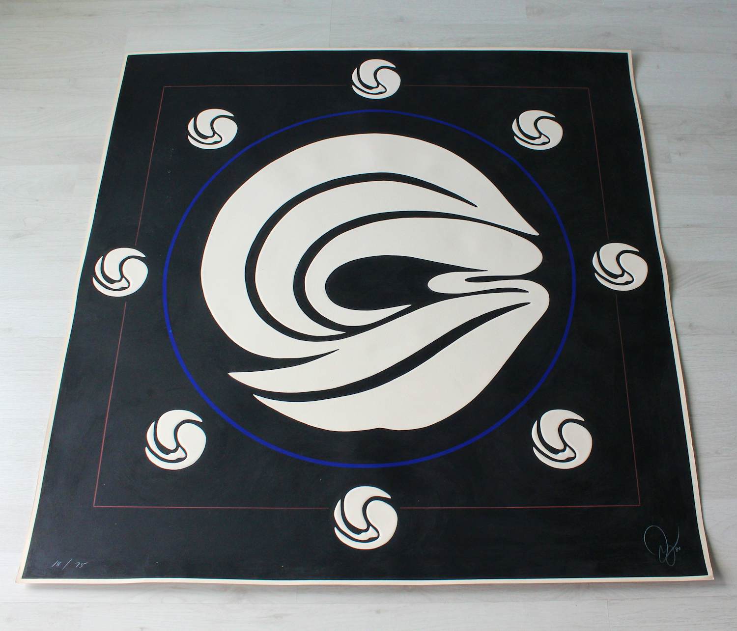 Jack Youngerman - "Mandala (schwarz)"- Siebdruck - Auflage von 75 - signiert - (93 x 91 cm) kaufen? Bieten Sie von 399!