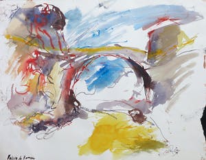 Franscz Witte - Lot van vijf werken op papier in gemengde techniek kopen? Bied vanaf 1!