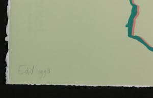 Elizabeth de Vaal - Zeefdruk, Burohoofd kopen? Bied vanaf 1!