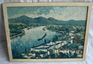 Clement van Vlaardingen - Ingelijst, olieverf op doek , “Bonn” – ca. 1960 kopen? Bied vanaf 75!