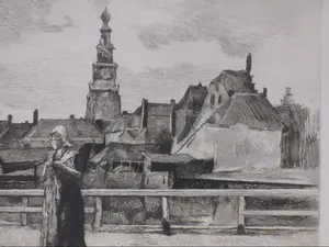 Piet Verhaert - Herinnering aan Zeeland - Ets kopen? Bied vanaf 50!