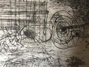 Constant - "Kunstmatig landschap" - grote ets uit 1961 in zeer kleine oplage kopen? Bied vanaf 575!