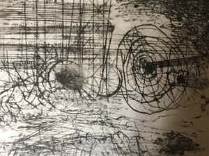 Constant - "Kunstmatig landschap" - grote ets uit 1961 in zeer kleine oplage verkocht voor € 575!