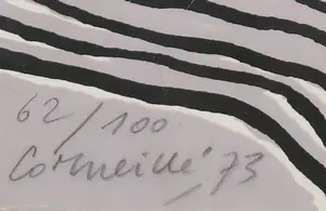 Corneille - Zeefdruk, Vrouw in Landschap - Ingelijst kopen? Bied vanaf 250!