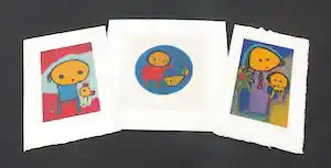 Giovanni Vetere - Lot van drie zeefdrukken verkauft für € 150!