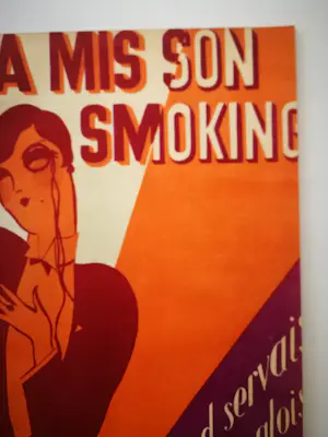 Rene Magritte - Elle a mis son smoking. Illustratie bladmuziek. kopen? Bied vanaf 20!