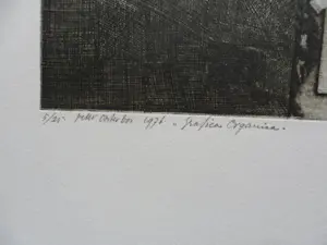 Peter Oosterbos - Ets, Titel "Grafica Organica kopen? Bied vanaf 30!