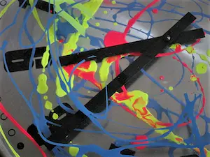 Aat Veldhoen - door Aat omstreeks 1990 beschilderde "PoP Art" Wandklok kopen? Bied vanaf 1!