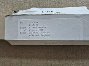 Alfred Degens - Acryl op doek - & More (2006), gesigneerd r.o. kaufen? Bieten Sie von 850!