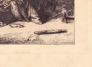 Adriaen van Ostade - Boerengezin in interieur naar Van Ostade kopen? Bied vanaf 40!