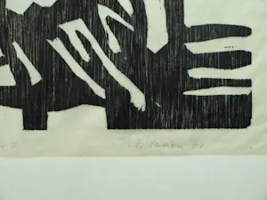 Frits Vanen - 4x Houtsnede , Holland Festival en Theater – 1961 – oplage 15 ex. kopen? Bied vanaf 50!