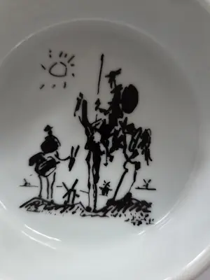 Pablo Picasso - Don Quixote. Asbak. Uitgave 1999. kaufen? Bieten Sie von 20!