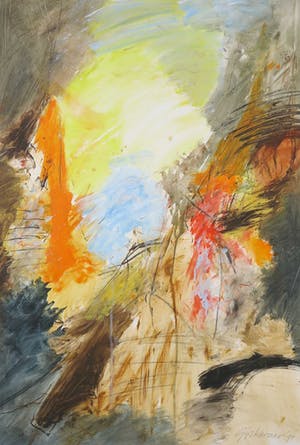 Gijs Keizer - Gemengde techniek op papier, Ven - Ingelijst (Groot) kopen? Bied vanaf 80!