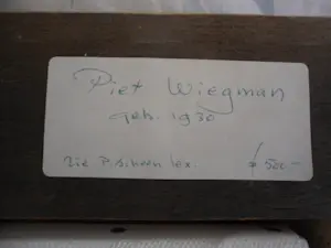 Piet Wiegman (II) - Abstracte kleurrijke compositie - Olieverf op doek kopen? Bied vanaf 100!