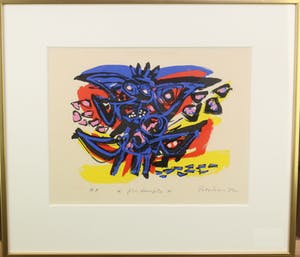 Anton Rooskens - Anton Rooskens, "Spring", litho 1972, EA VIII/VIII, gesigneerd en ingelijst kopen? Bied vanaf 275!