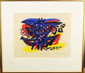Anton Rooskens - Anton Rooskens, "Spring", litho 1972, EA VIII/VIII, gesigneerd en ingelijst verkocht voor € 275!