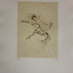 Leonor Fini - Aquatint La Sorcière sur le Balai kopen? Bied vanaf 25!