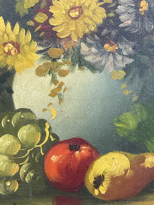 Tilly Moes - Stilleven met bloemen en fruit kopen? Bied vanaf 35!