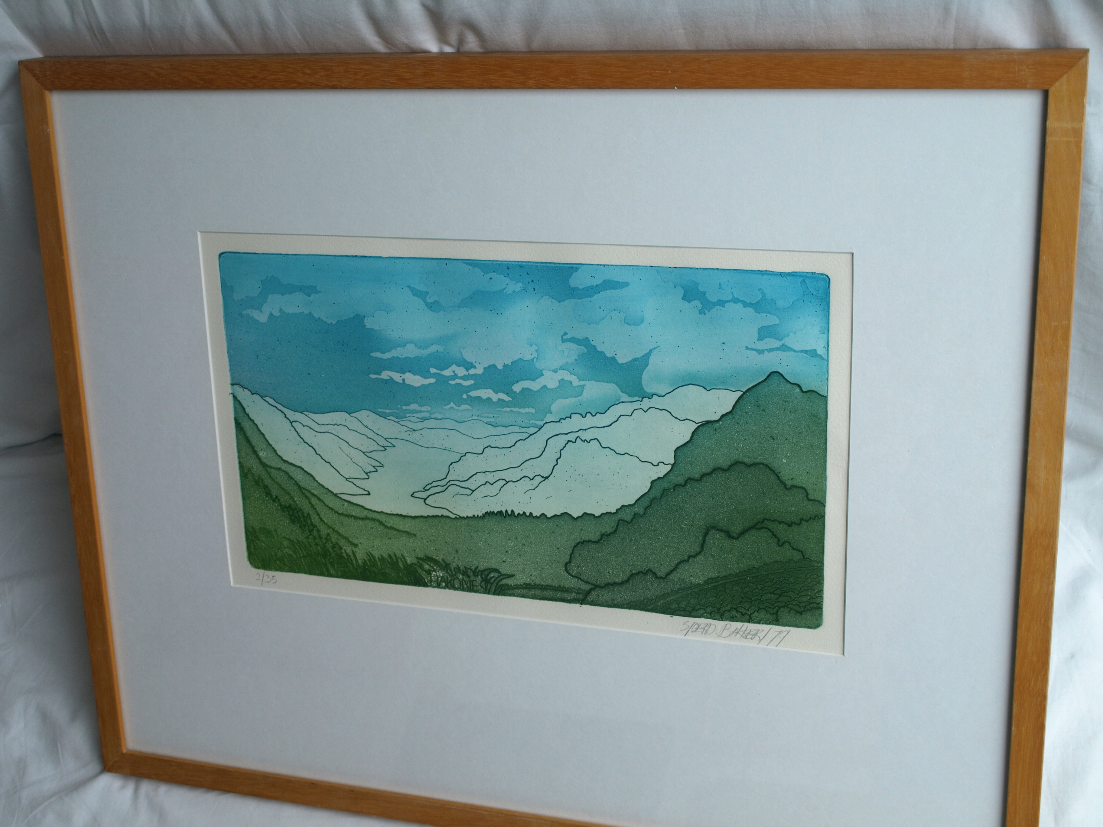 Sjoerd Bakker - Ets en aquatint , Hakone – gesigneerd & ingelijst - 1979  kopen? Bied vanaf 1!