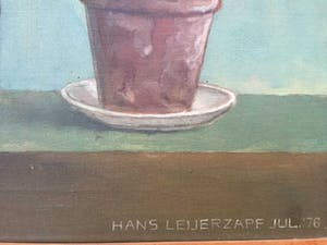 Hans Leyerzapf - olieverf op doek - vroeg werk uit 1976 kopen? Bied vanaf 495!