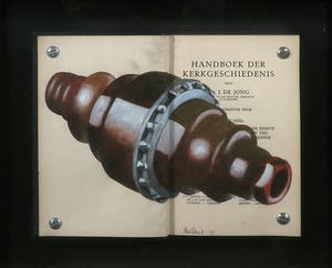 Jan Bollaert - Gemengde techniek op papier, Handboek der kerkgeschiedenis - Ingelijst kopen? Bied vanaf 1!