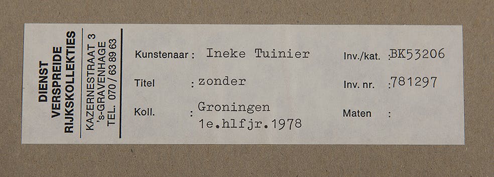 Ineke Tuinier - Zonder titel - Gouache en pastel op papier - BKR Groningen, 19 kopen? Bied vanaf 9!