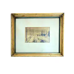 Wim Steijn - krijttekening van winterlandschap verkauft für € 50!