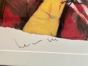 Herman Brood - "Voetballers" - Orginele zeefdruk Nr. 84 - nieuwe ingelijst kopen? Bied vanaf 300!