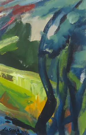 Liz Strick - Acryl op papier, Screaming Wood II kopen? Bied vanaf 1!