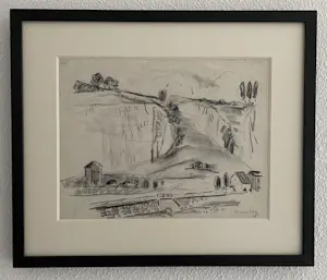 Corneille - “Heuvelachtig landschap (1945)” kopen? Bied vanaf 900!