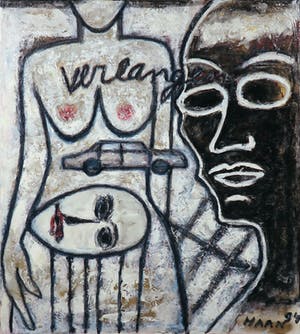 Pieter Haan - Acryl op doek, Het verlangen kopen? Bied vanaf 50!